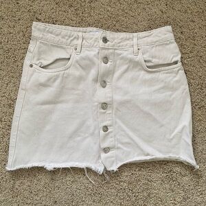 Zara Cream Mini Skirt